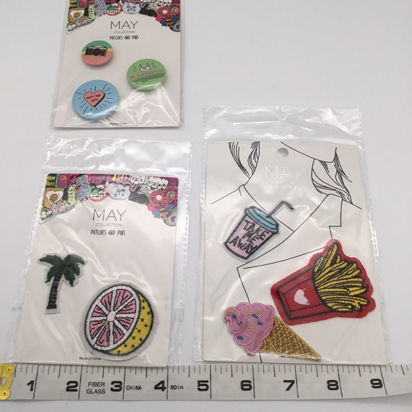 May Collection Patches and Pins Buttons lot - Picture 7 of 7